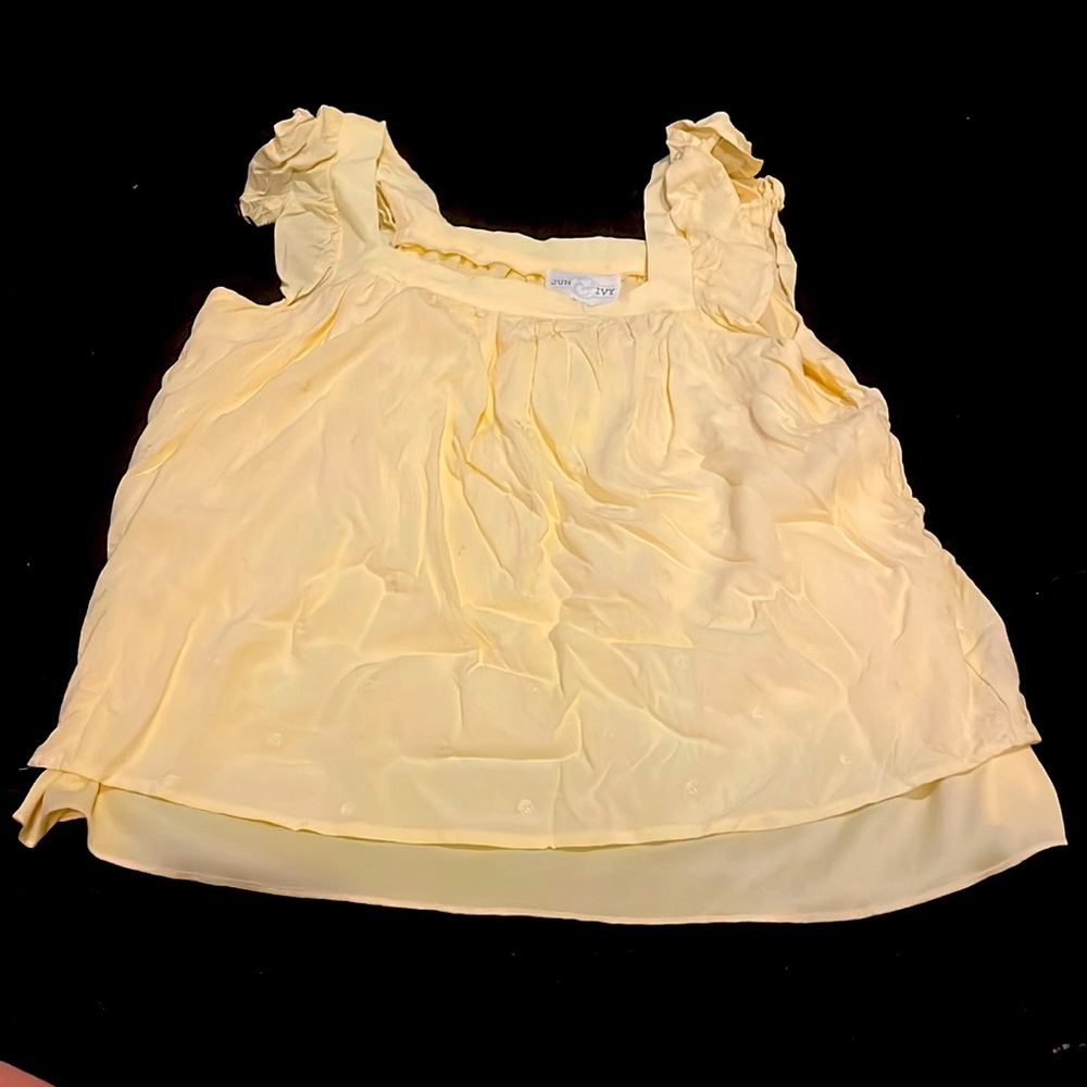 Yellow Jun & Ivy blouse